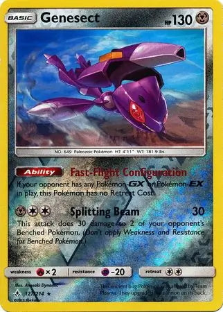 Unbroken Bonds Genesect #127/214 reverse holo